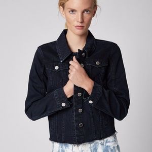 NWT Blank NYC Mercury Rising Dark Denim Jacket
